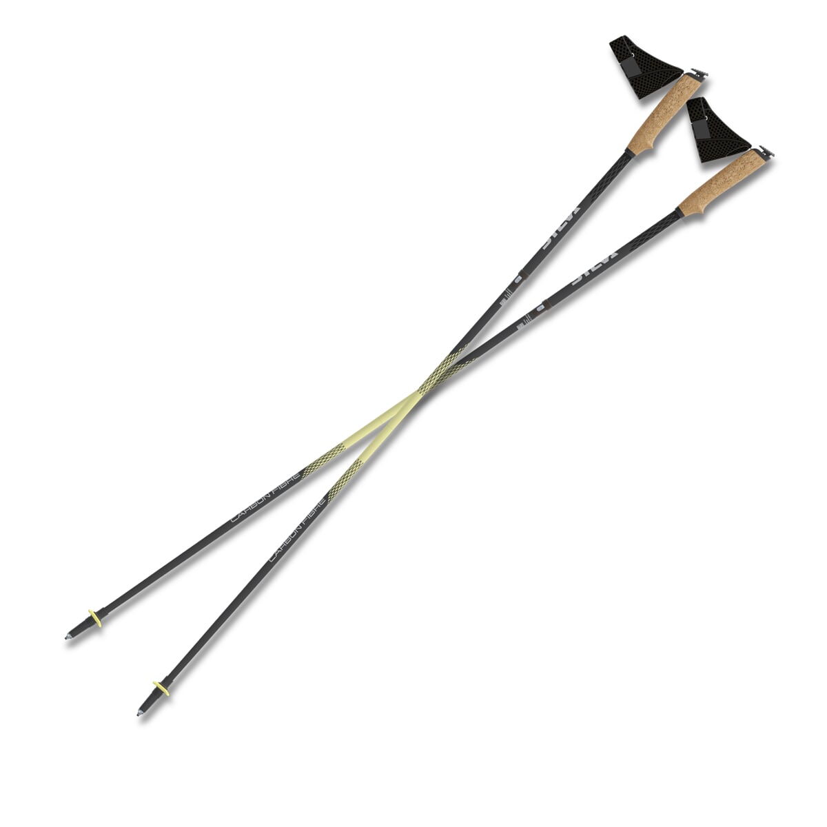 Running poles carbon 115 cm