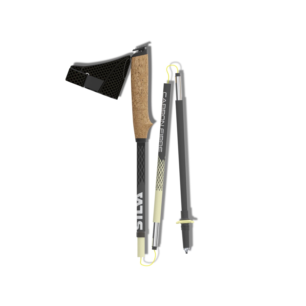 Running poles carbon 125 cm