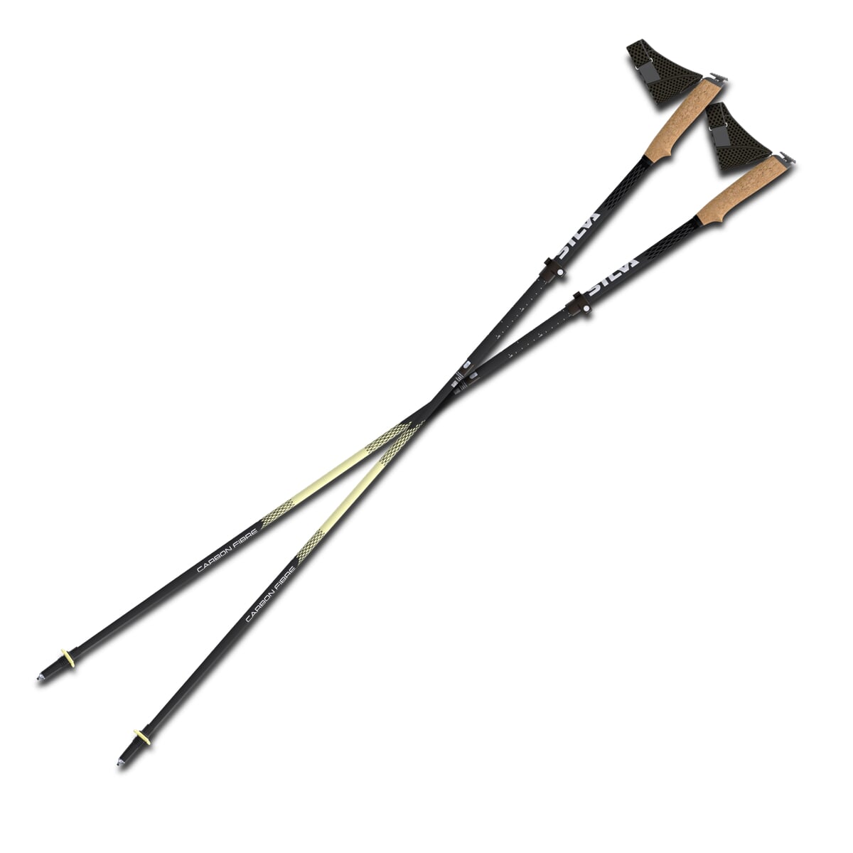 Running poles carbon 120-140cm